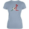 thumbnail image 1 of World Cup Mexico Soccer Kick Flag Silhouette Light Blue Juniors Soft T-Shirt - Large, 1 of 1