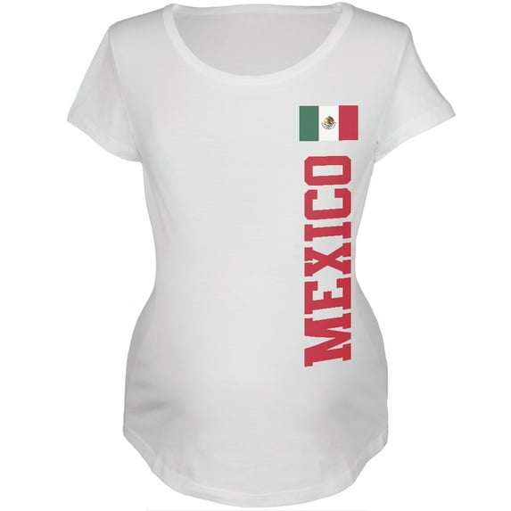 World Cup Mexico White Womens Soft Maternity T-Shirt - 2X-Large