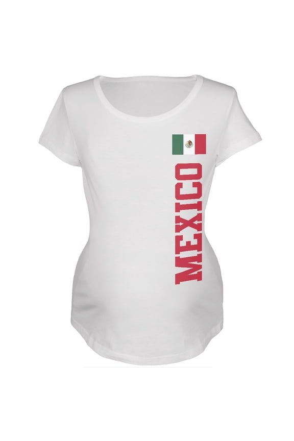 World Cup Mexico White Womens Soft Maternity T-Shirt - 2X-Large