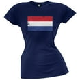 thumbnail image 1 of World Cup Netherlands Distressed Flag Navy Juniors T-Shirt - 2X-Large, 1 of 1