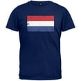 thumbnail image 1 of World Cup Netherlands Distressed Flag Navy T-Shirt - Medium, 1 of 1