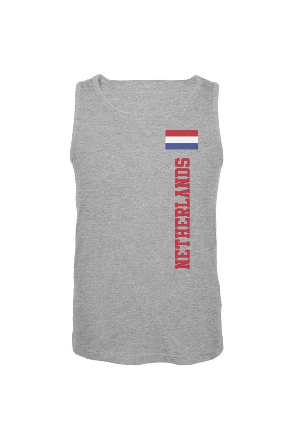 World Cup Netherlands Heather Grey Adult Tank Top - Small