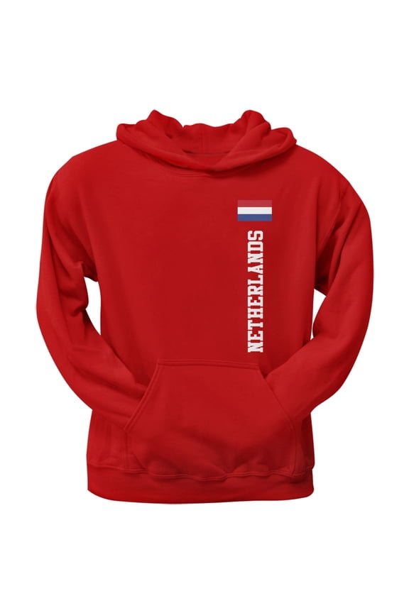 World Cup Netherlands Red Adult Pullover Hoodie - Small