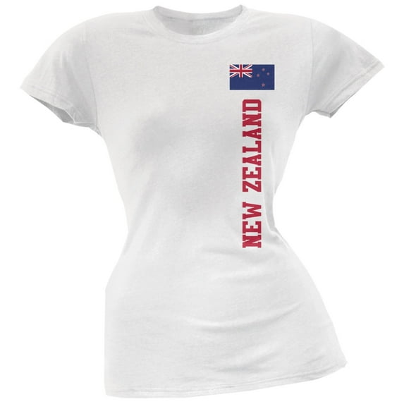 World Cup New Zealand White Juniors Soft T-Shirt - 2X-Large