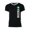 thumbnail image 1 of World Cup Nigeria Mens Soccer Jersey V-Neck T-Shirt Black-White 2XL, 1 of 1