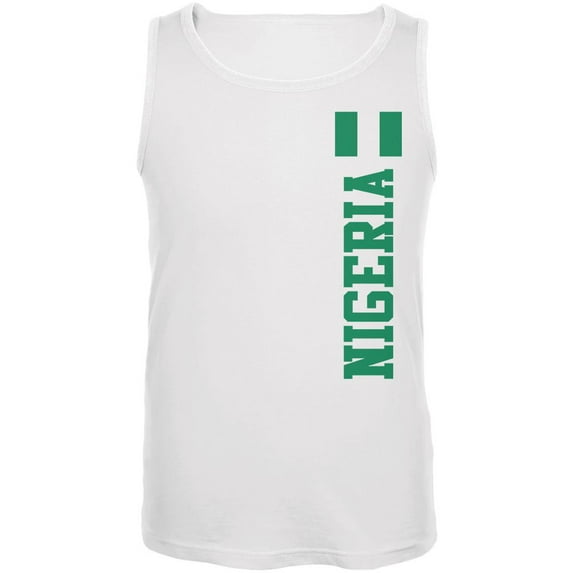 World Cup Nigeria Mens Tank Top White 2XL