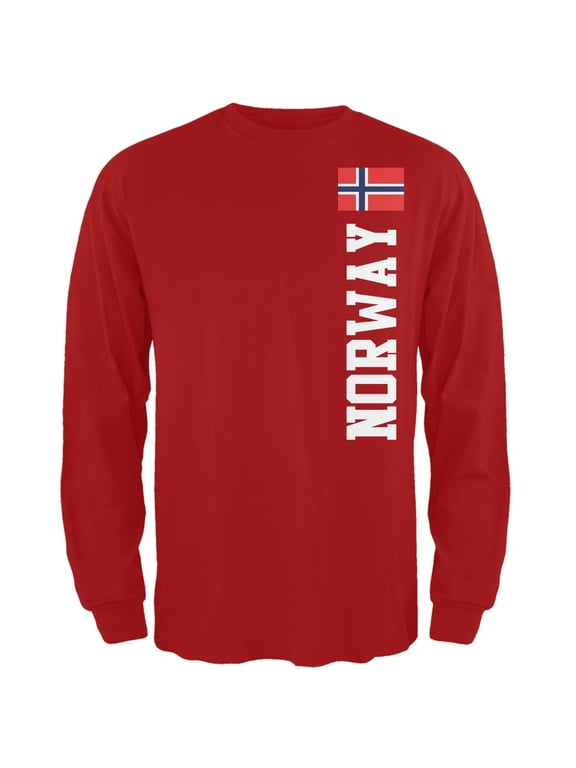 World Cup Norway Red Adult Long Sleeve T-Shirt - 2X-Large