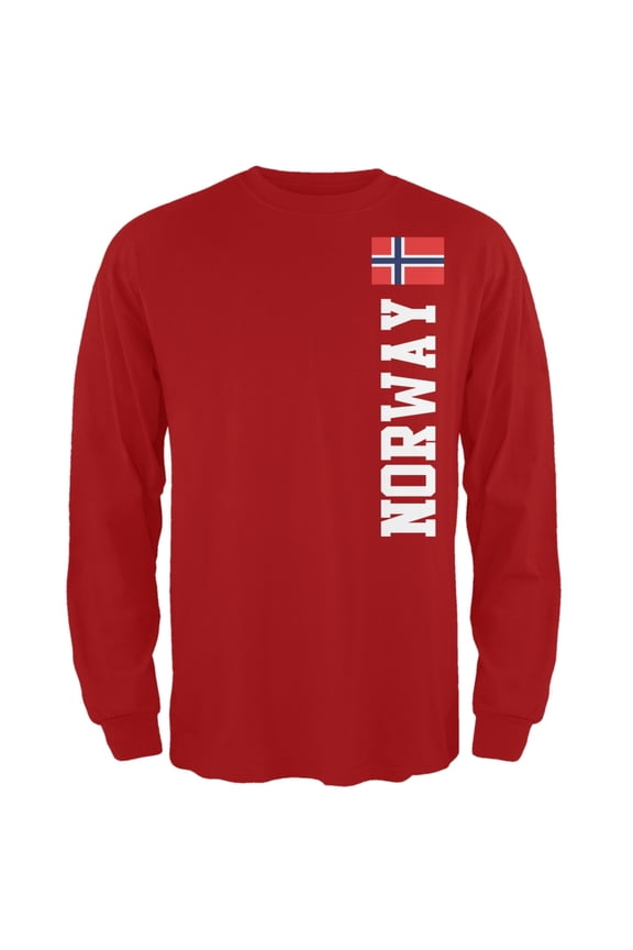 World Cup Norway Red Adult Long Sleeve T-Shirt - Large