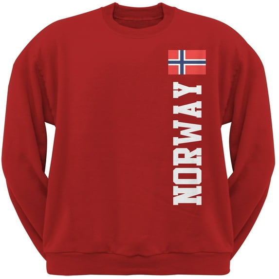 World Cup Norway Red Crew Neck Sweatshirt - Small