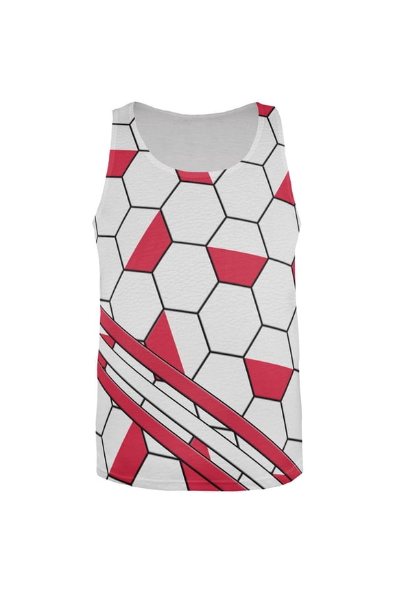 World Cup Poland Soccer Ball All Over Mens Tank Top Multi SM