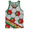 thumbnail image 1 of World Cup Portugal Soccer Ball Adult Mesh Jersey White-Kelly X-LG, 1 of 2