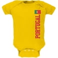 thumbnail image 1 of World Cup Portugal Soft Baby One Piece Yellow 0-3 M, 1 of 1