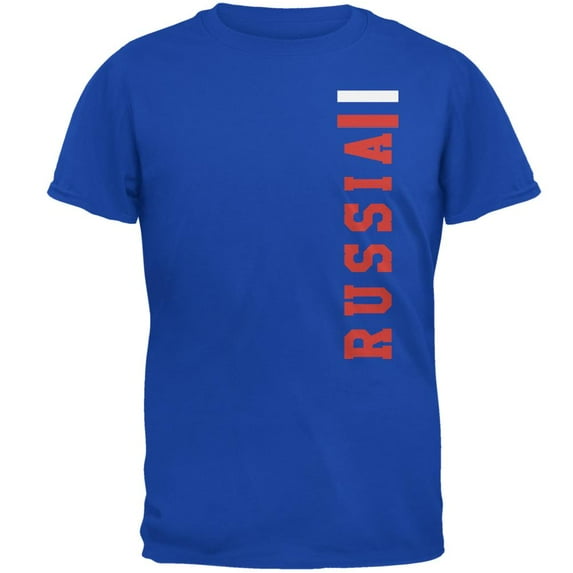 World Cup Russia Mens Soft T Shirt Royal 2XL