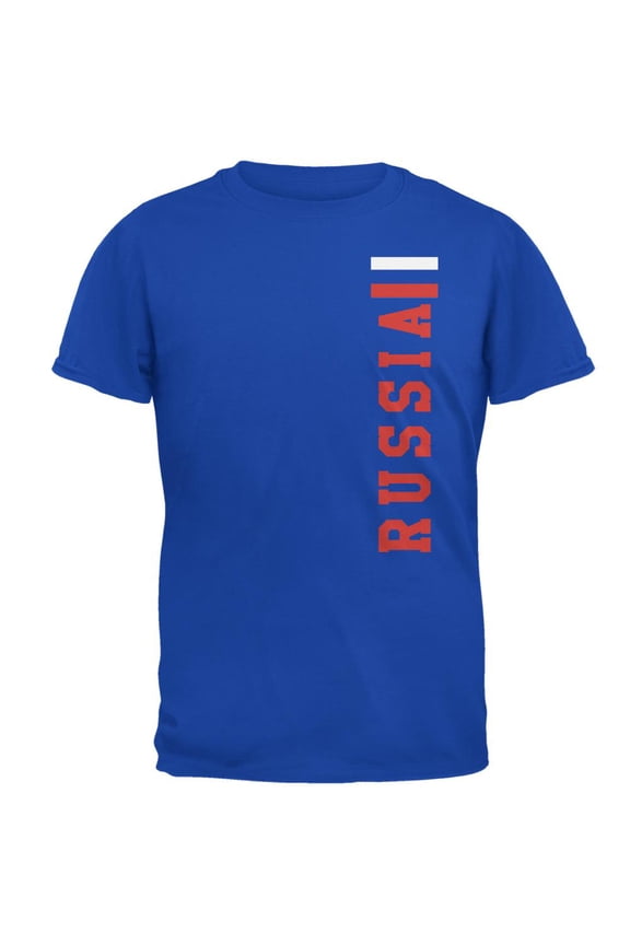 World Cup Russia Mens Soft T Shirt Royal MD