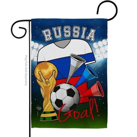 World Cup Russia Soccer Sports 13 x 18.5 in. Double-Sided Decorative Vertical Garden Flags for House Decoration Banner Yard Gift