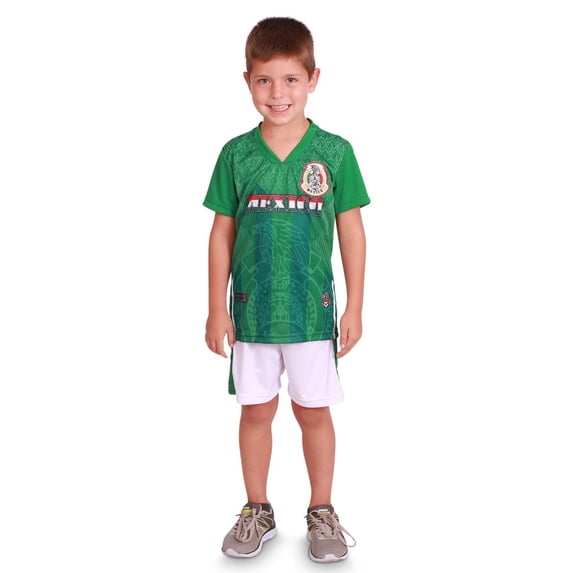 World Cup Soccer T-Shirts Adult & Kids Family Set, Mexico-kids, Size: Kids - 12