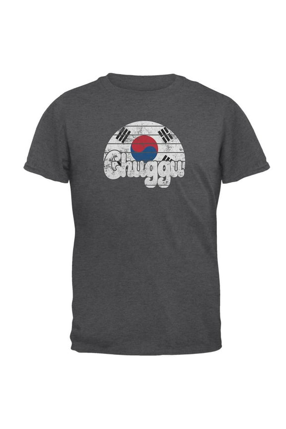 World Cup South Korea Chuggu Football Soccer Mens T Shirt Dark Heather LG