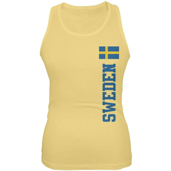 World Cup Sweden Yellow Juniors Soft Tank Top