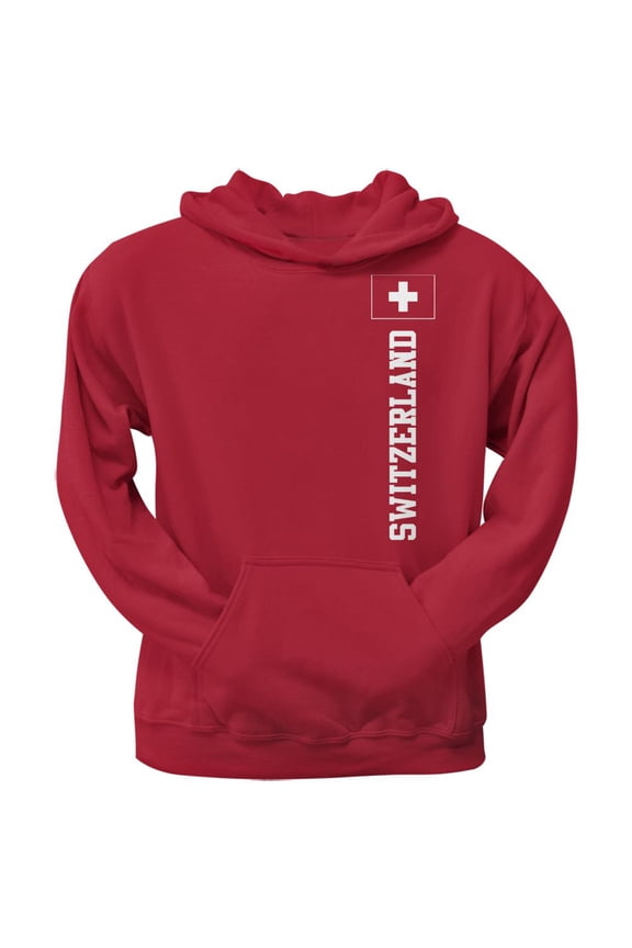 World Cup Switzerland Red Adult Pullover Hoodie - Large