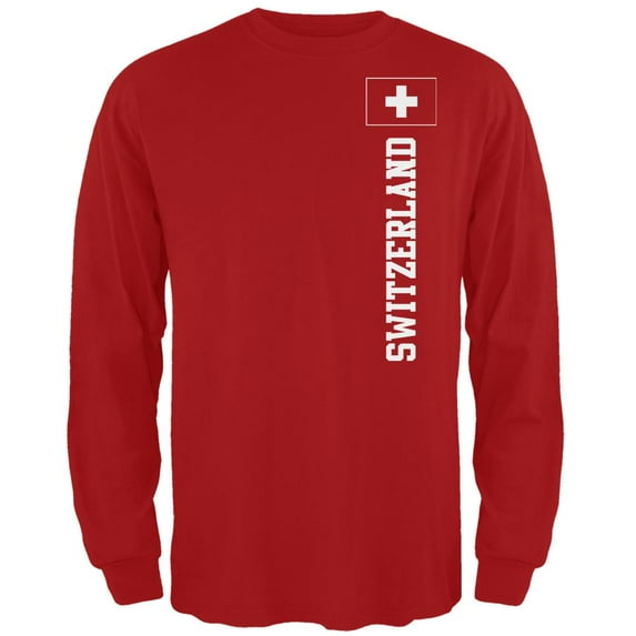 World Cup Switzerland Red Long Sleeve T-Shirt