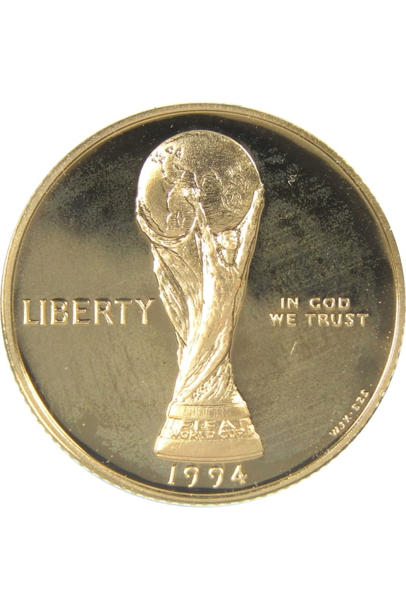 World Cup Tournament Commemorative 1994 W Choice Proof Gold $5 Coin
