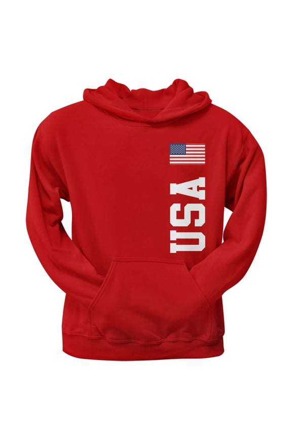 World Cup USA Red Adult Pullover Hoodie - 2X-Large