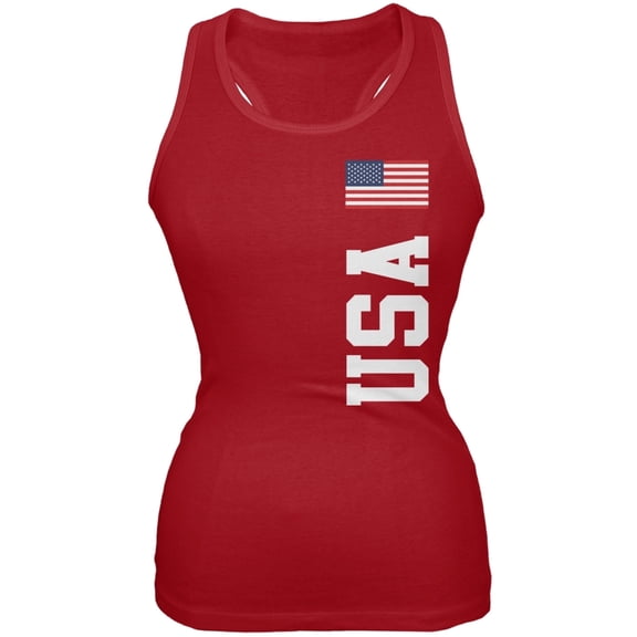 World Cup USA Red Soft Juniors Tank Top - Large