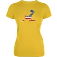 thumbnail image 1 of World Cup USA Soccer Kick Flag Silhouette Bright Yellow Juniors Soft T-Shirt - Medium, 1 of 1