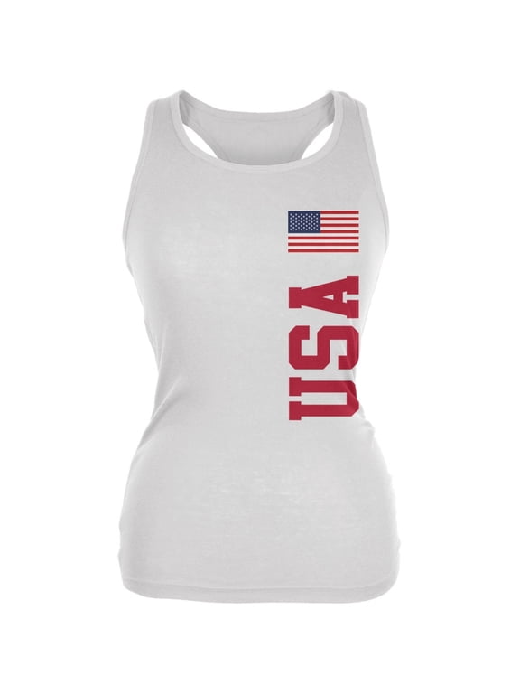 World Cup USA White Juniors Soft Tank Top - Small