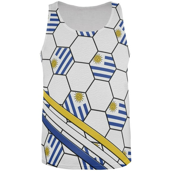 World Cup Uruguay Soccer Ball All Over Mens Tank Top Multi X-LG