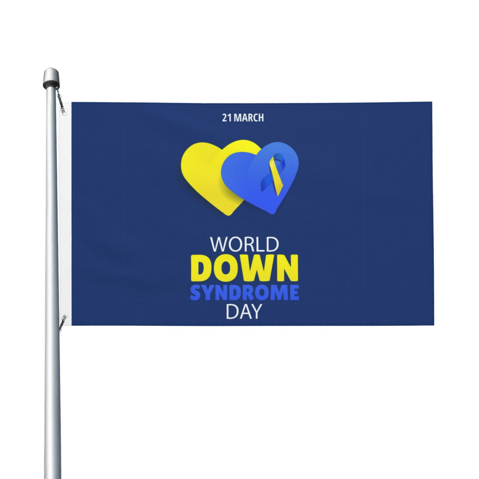 World Down Syndrome Awareness Day Garden Flags 3 x 5 Foot Polyester