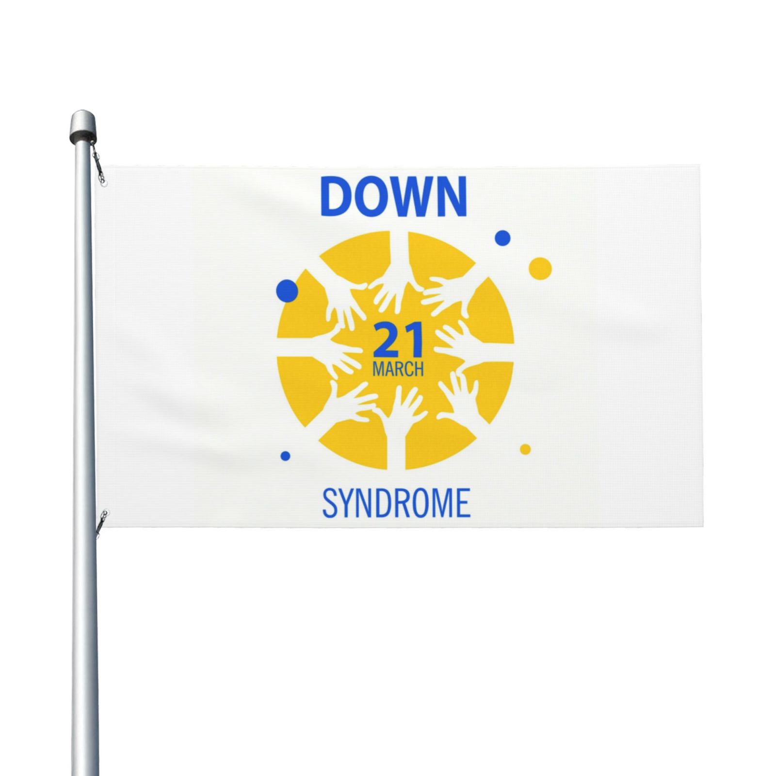 World Down Syndrome Awareness Day Garden Flags 3 x 5 Foot Polyester