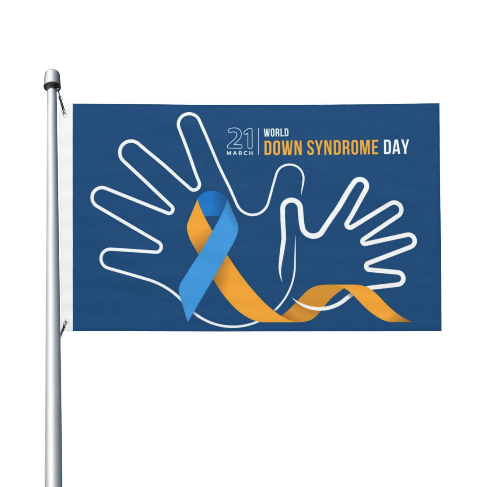 World Down Syndrome Awareness Day Garden Flags 3 x 5 Foot Polyester