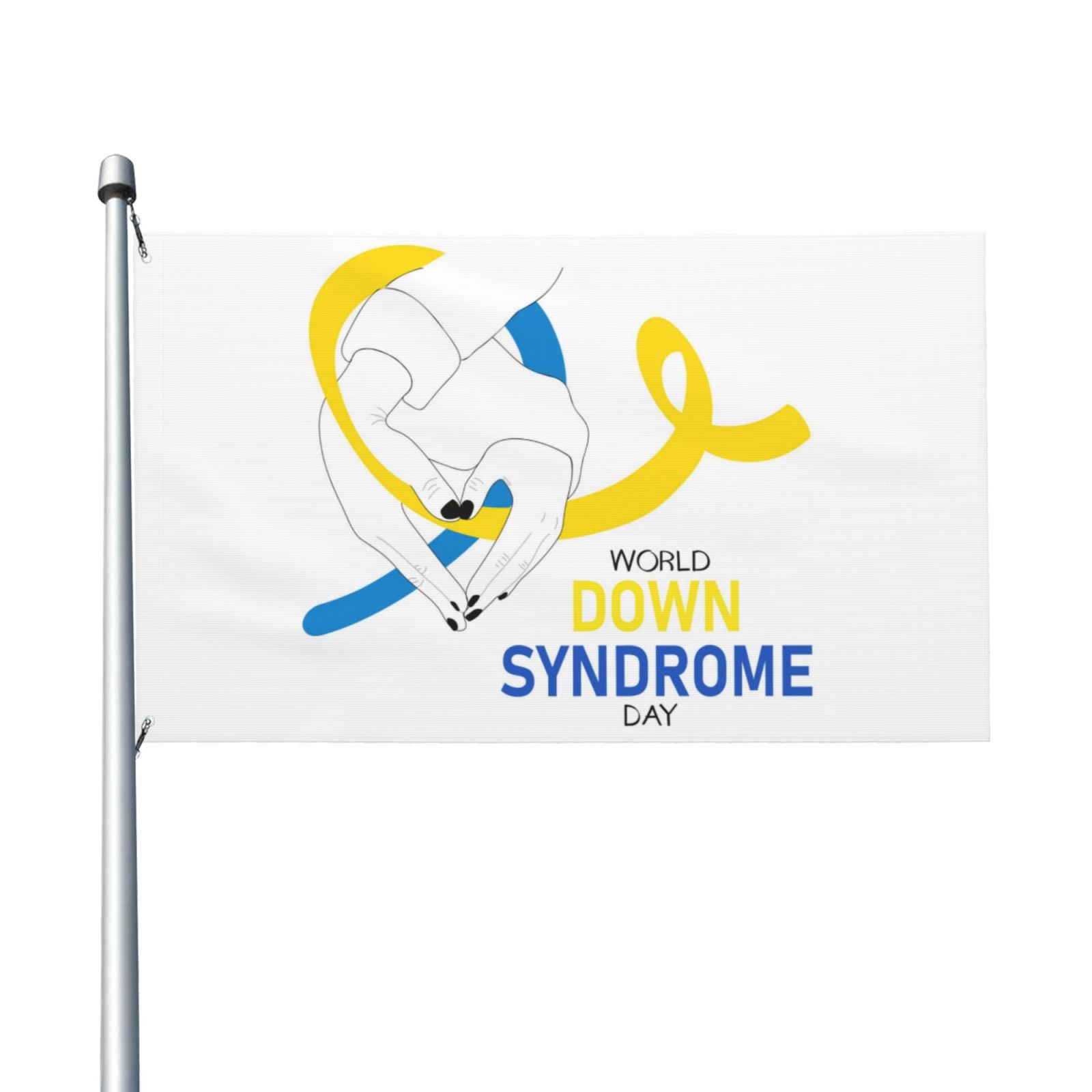 World Down Syndrome Awareness Day Garden Flags 3 x 5 Foot Yard Flags
