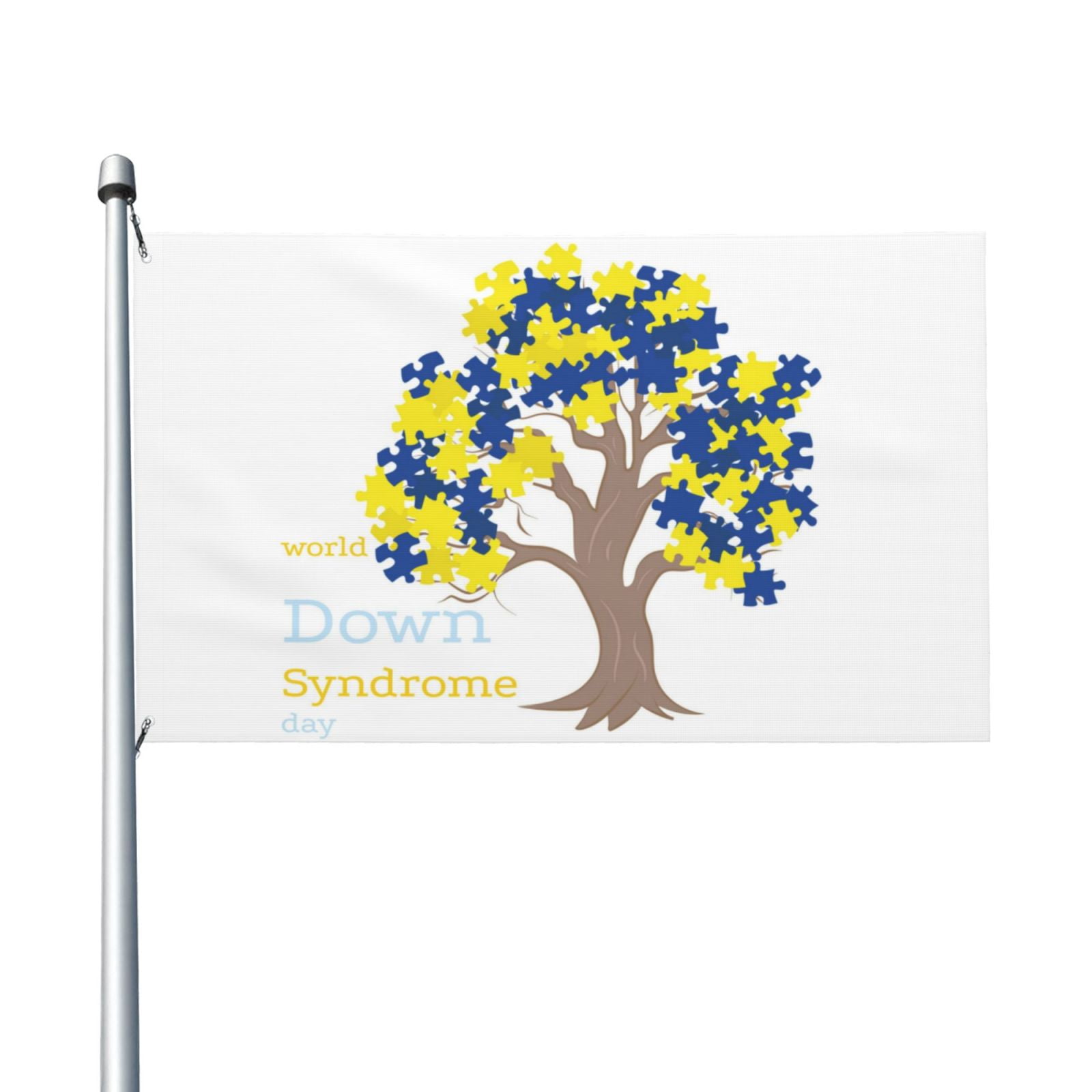 World Down Syndrome Awareness Day Garden Flags 3 x 5 Foot Yard Flags