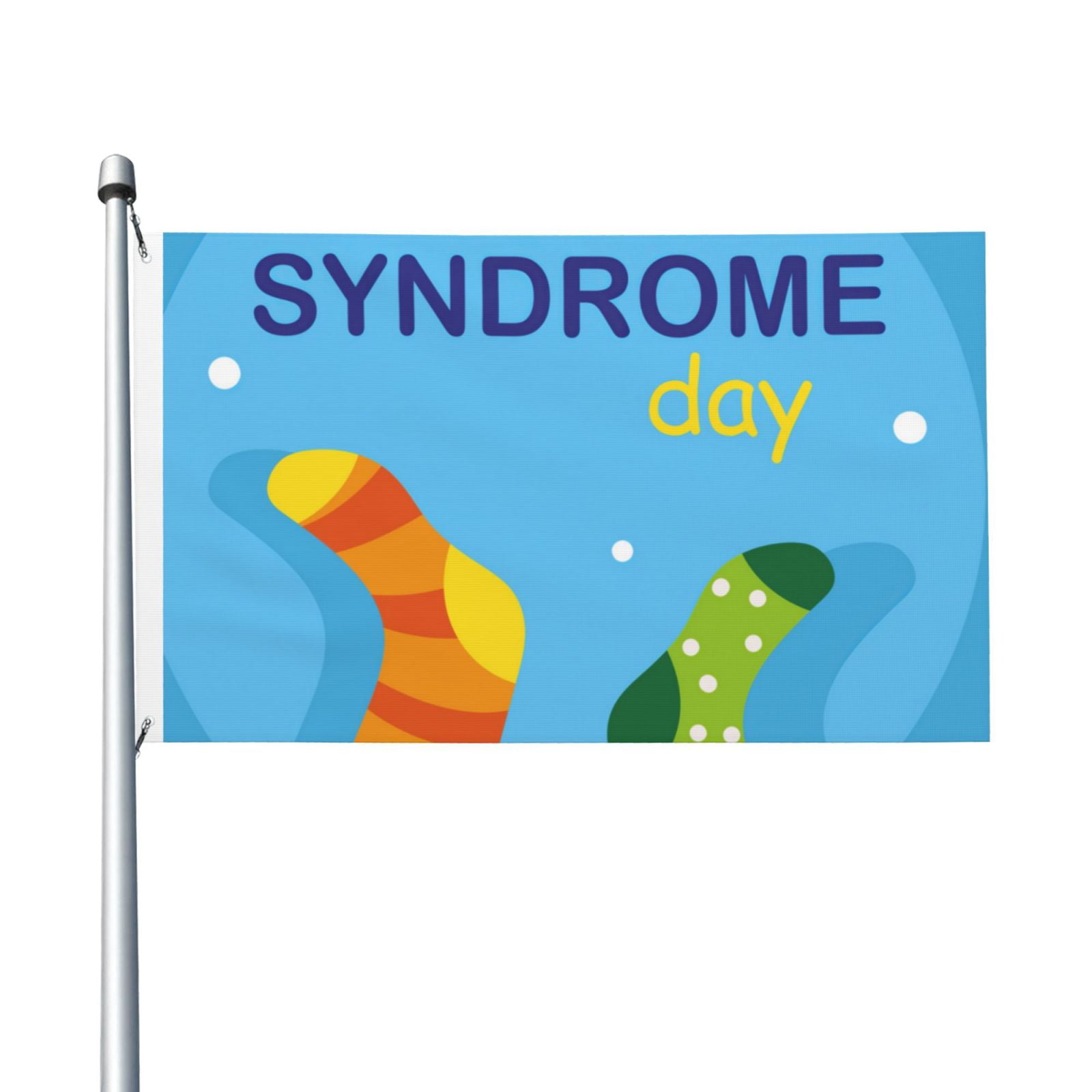 World Down Syndrome Awareness Day Outdoor Banner 3x5 Ft Double Sided