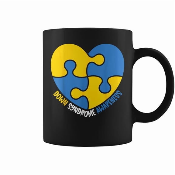 World Down Syndrome Awareness Day T21 Heart Coffee Mugs