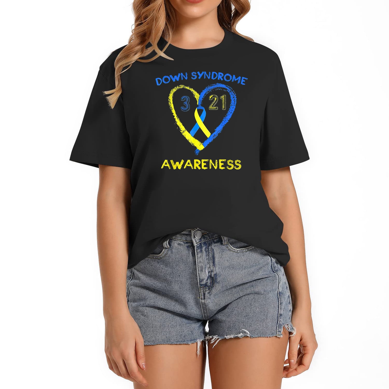 World Down Syndrome Awareness T-Shirt March 21 Yellow Blue T-Shirt World Down Syndrome Awareness T-Shirt March 21 Yellow Blue T-Shirt