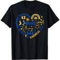 thumbnail image 1 of World Down Syndrome Day Awarenes 3.21 Blue And Yellow Heart T-Shirt, 1 of 3