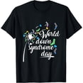 thumbnail image 1 of World Down Syndrome Day Awareness Socks Down Right Gift T-Shirt, 1 of 4