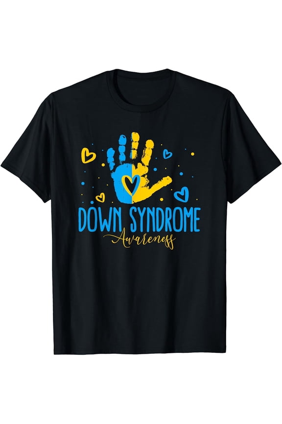 World Down Syndrome Day Down Syndrome Awareness T-Shirt Black Medium