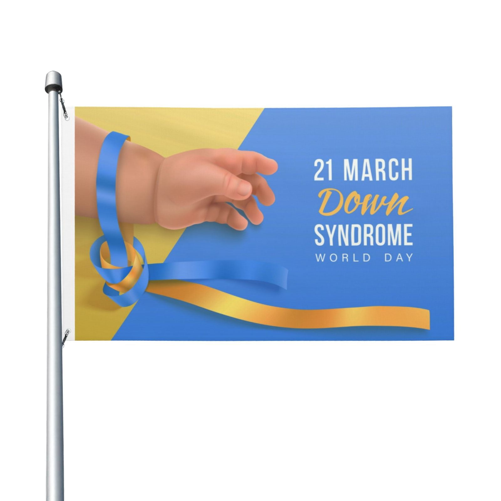 World Down Syndrome Day Garden Flags 3 x 5 Foot Yard Flags DoubleSided