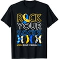 thumbnail image 1 of World Down Syndrome Day T Shirt Rock Your Socks Awareness T-Shirt, 1 of 4