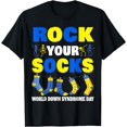 thumbnail image 1 of World Down Syndrome Day T Shirt Rock Your Socks Awareness T-Shirt, 1 of 4