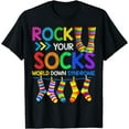 thumbnail image 1 of World Down Syndrome Day T Shirt Rock Your Socks Awareness T T-Shirt, 1 of 3