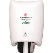 World Dryer Intelligent Hand Dryer, White, 12.5X9.3X7.6 In., 110/120 Volts, 3.3-10 Amps