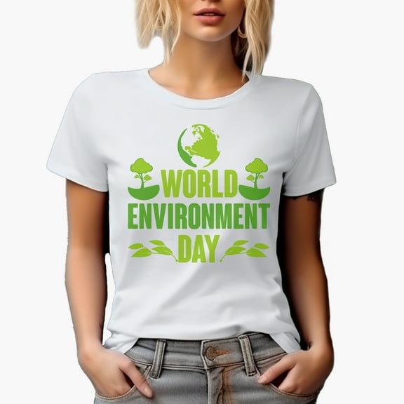 World Environment Day, White T-Shirt, Large