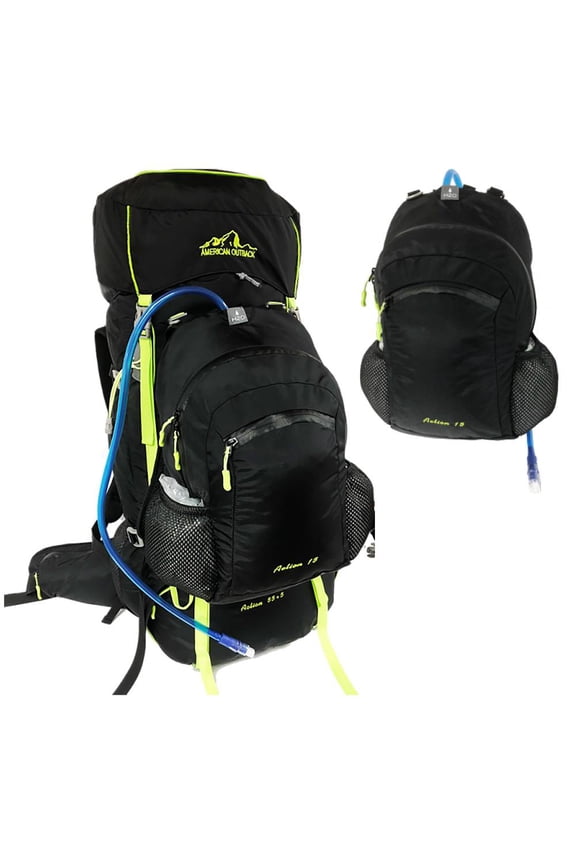 American Outback Hydration Gear Hiking Bag and Detachable Pack 55 L