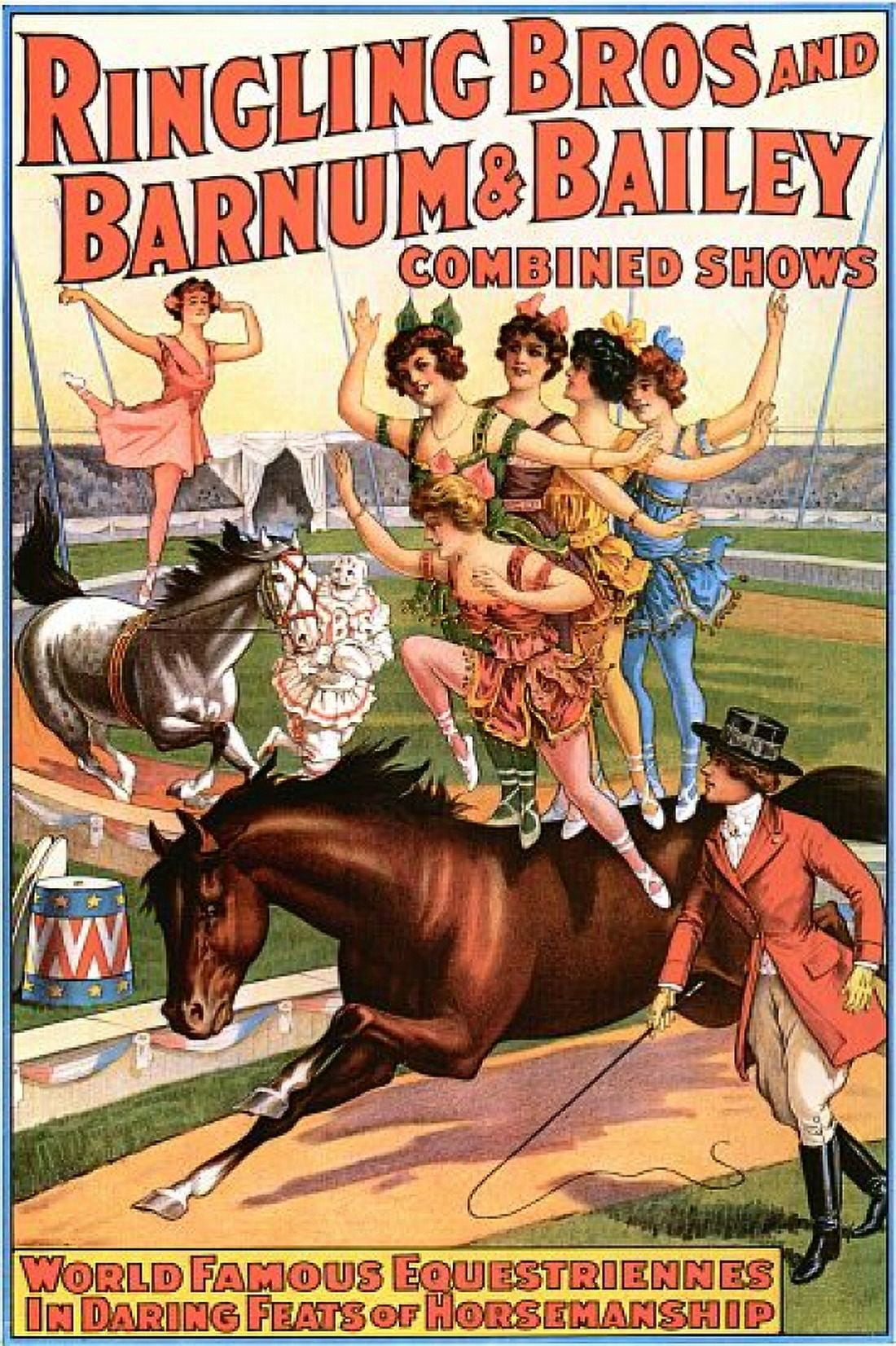 World Famous Equestrians Horse Circus Canvas Art - (24 x 36)
