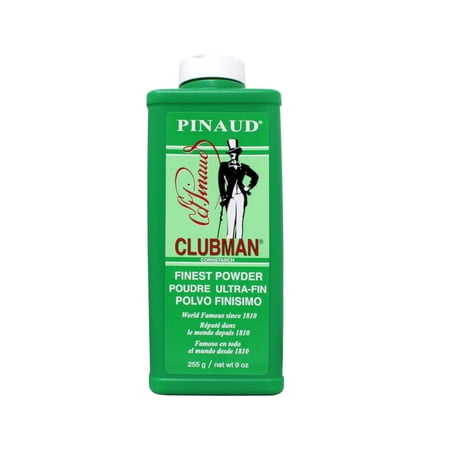 Pinaud Clubman Finest Powder for Men, Cornstarch Zinc Oxide Kaolin Formula, 9 oz